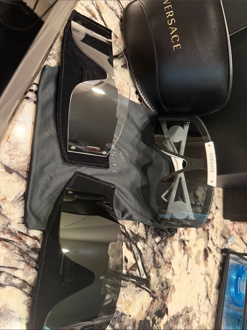 Versace Shield Sunglasses - Versace w 3 changeable gradient lenses